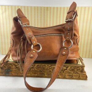 Vintage Roots Leather Satchel